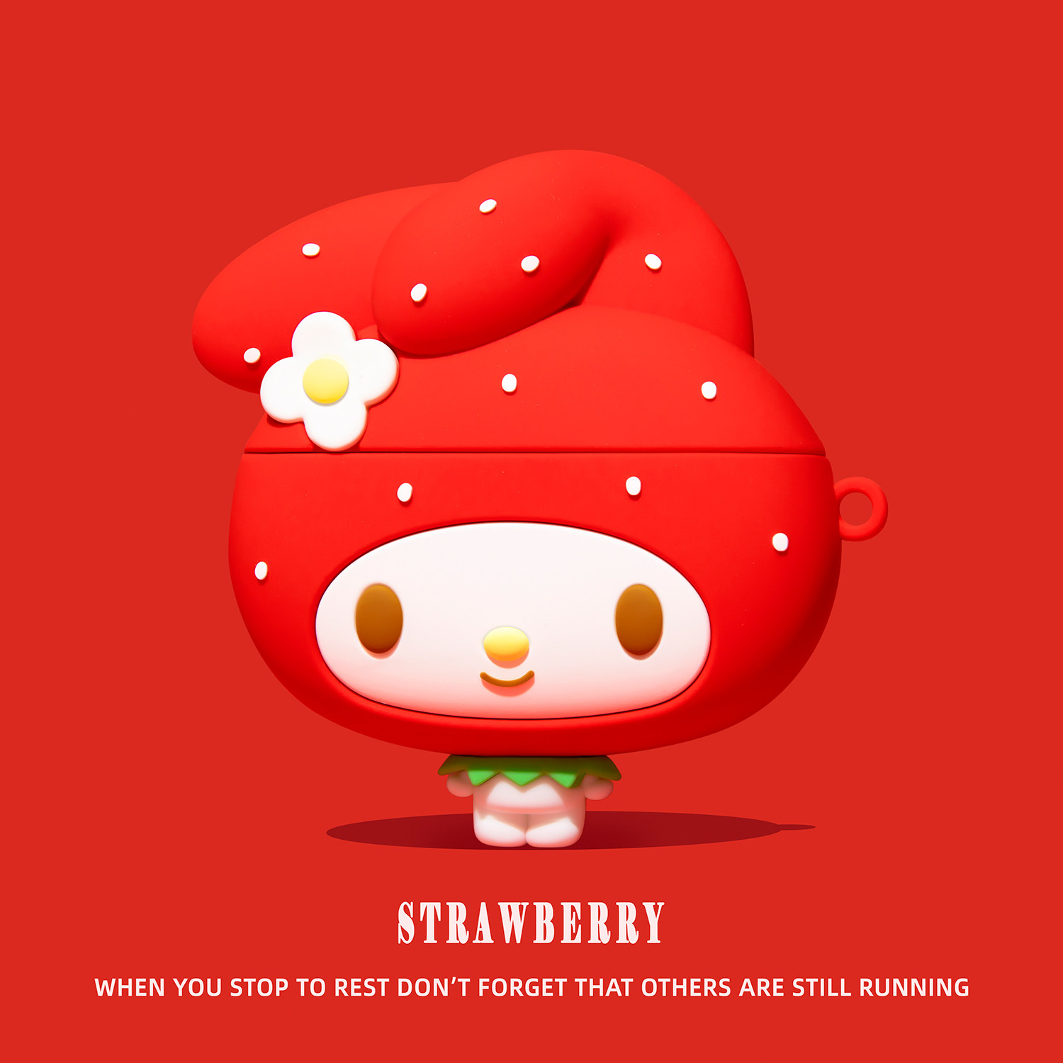 Strawberry Huller - غطاء سيليكون لسماعات الأذن Airpods 3