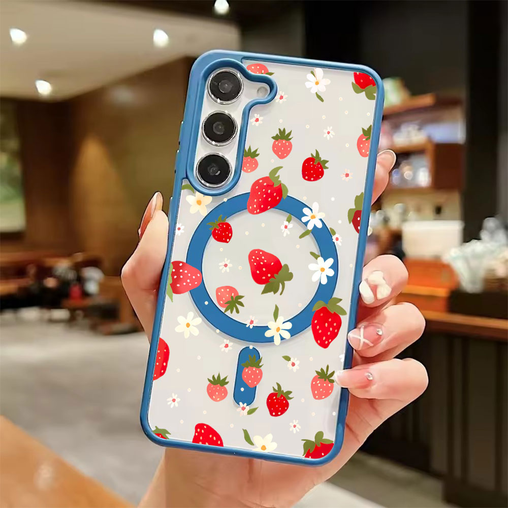 غطاء هاتف مغناطيسي للشحن اللاس - مراجعة Strawberry Huller وسعره