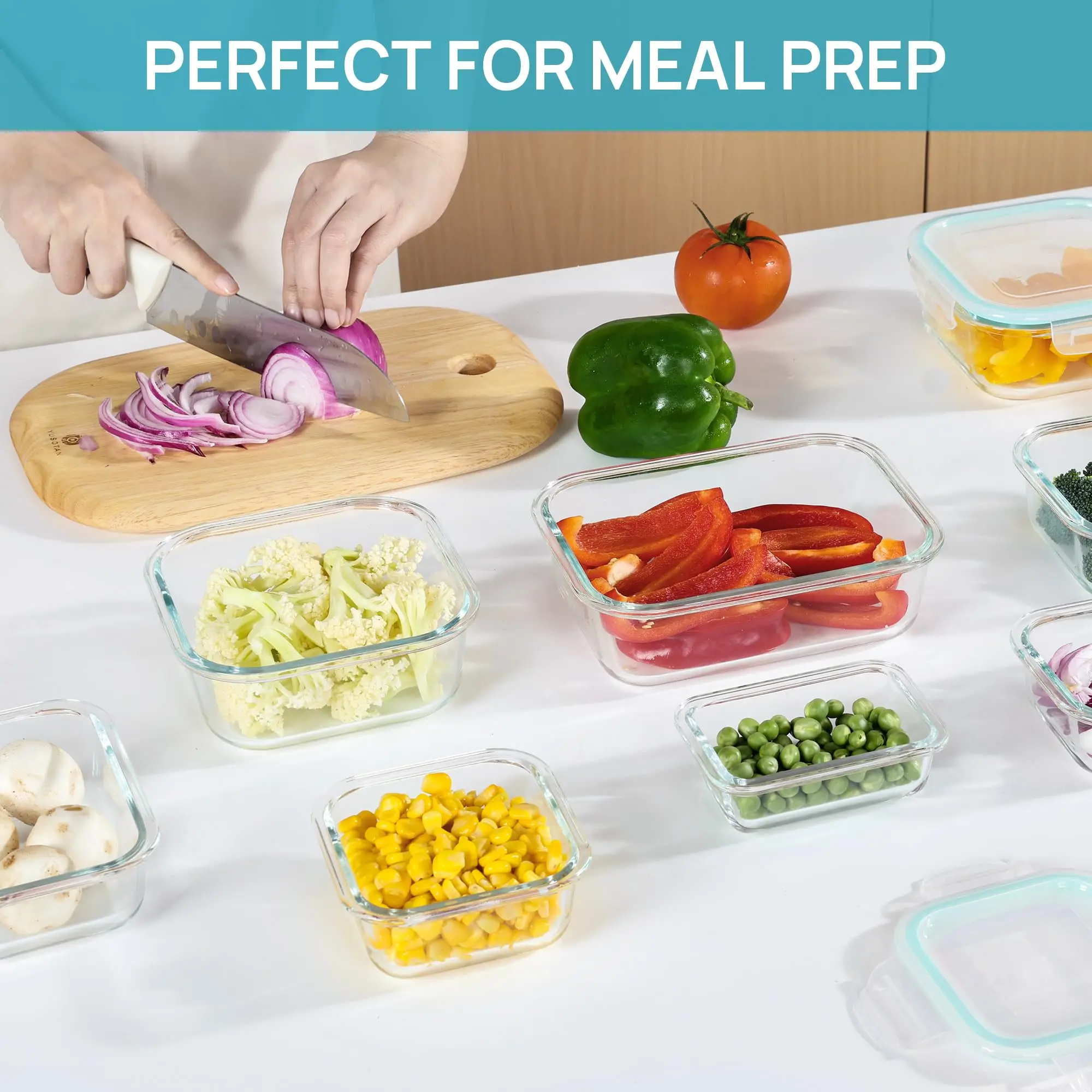حاويات تخزين الطعام الزجاجية ل - مراجعة Meal Prep Recipes وسعره
