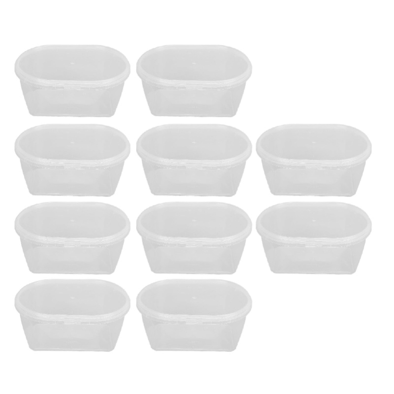 10 قطع من صناديق التخزين مع أغ - مراجعة Meal Prep No Microwave وسعره